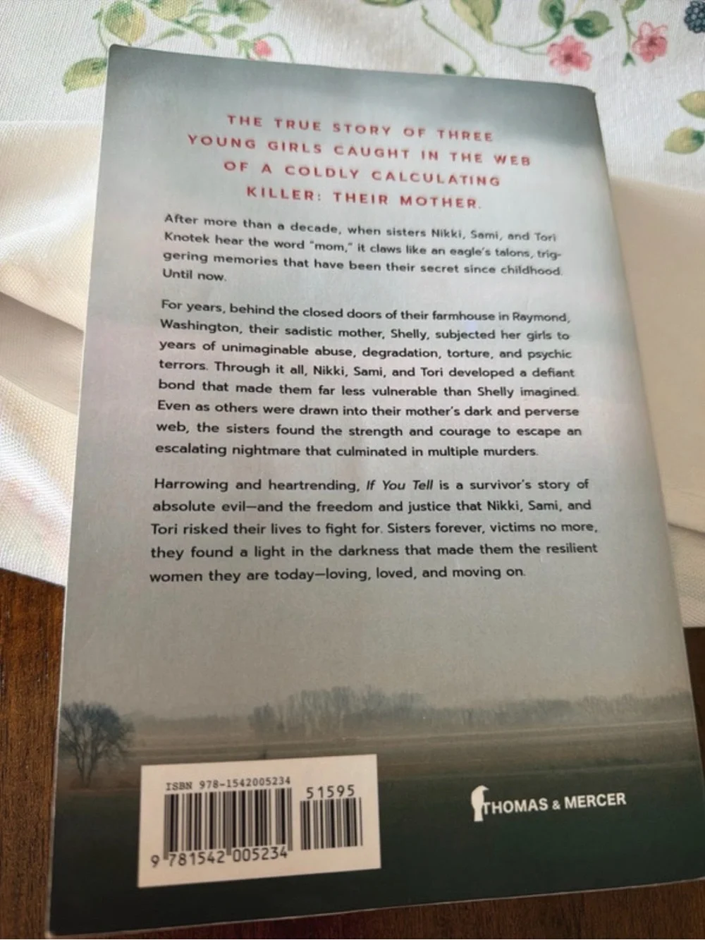 If You Tell by Gregg Olsen —Paperback True Crime Thriller Book